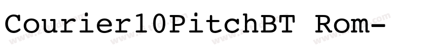 Courier10PitchBT Rom字体转换